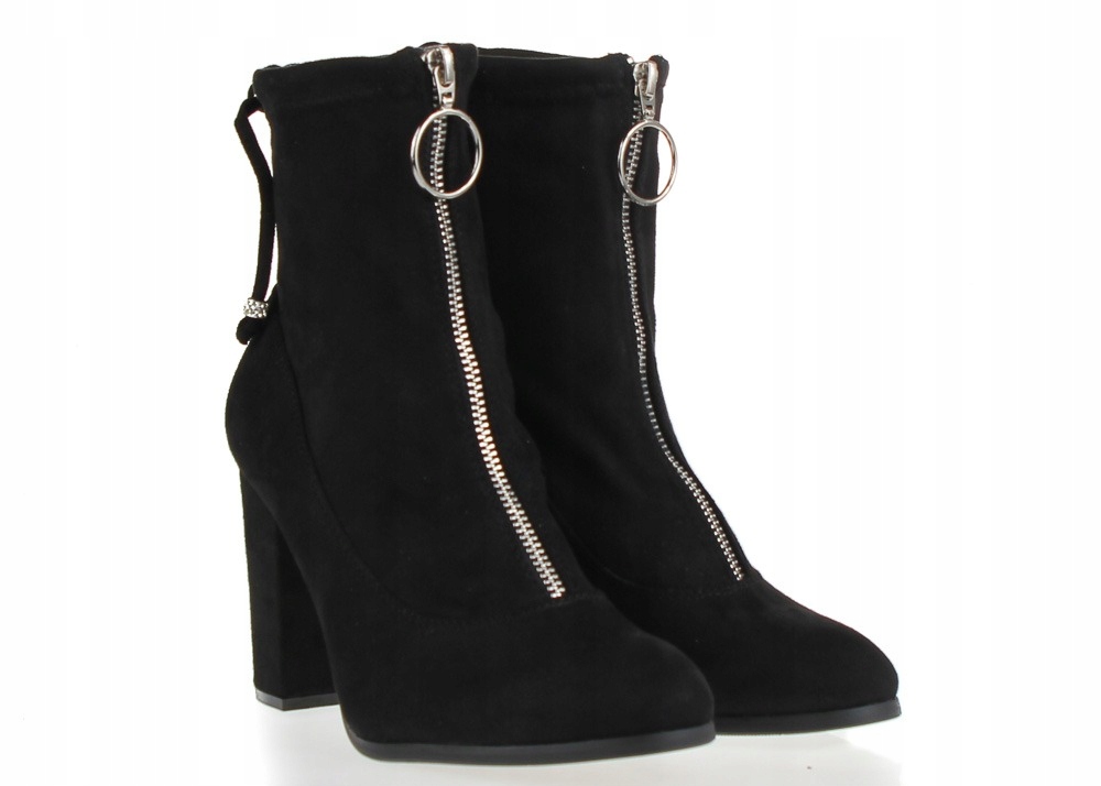 WYGODNE ZAMSZOWE DAMSKIE JESIENNE BOTKI 38 Rozmiar 38