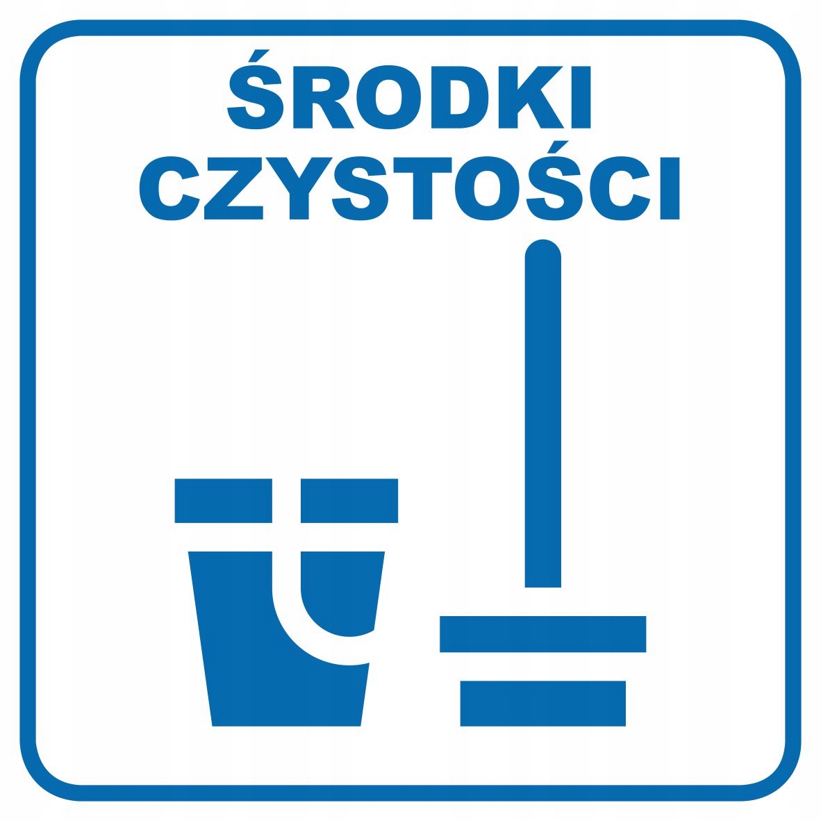 

Naklejka Miejsce na środki czystości