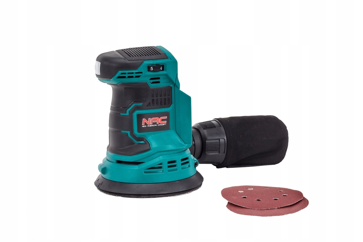 Szlifierka Mimośrodowa Akumulatorowa Nac 20V 125mm 0 10000 obr/min Mocna