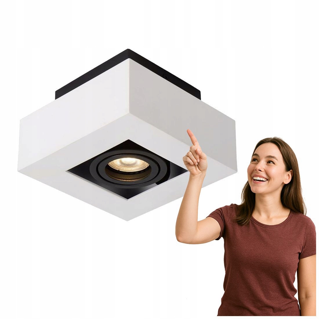 Moderní Stropní Svítidlo Casemiro Bílo-černá Italux