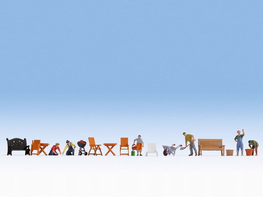 Noch 16215 , Sada Figurek Na zahrádce měřítko H0