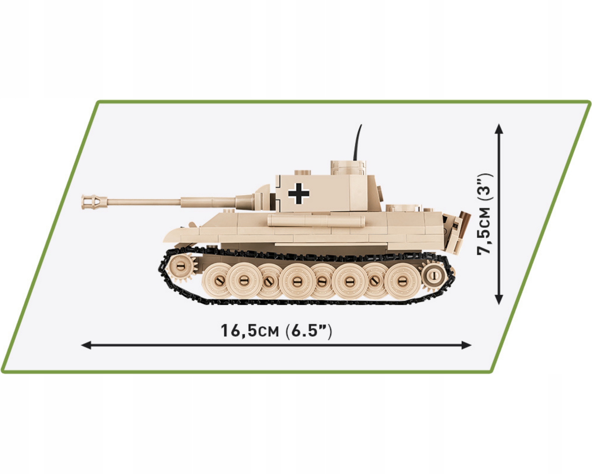 Строительные блоки COBI 2713 немецкий танк PzKpfw V Panther возраст ребенка 7 лет +