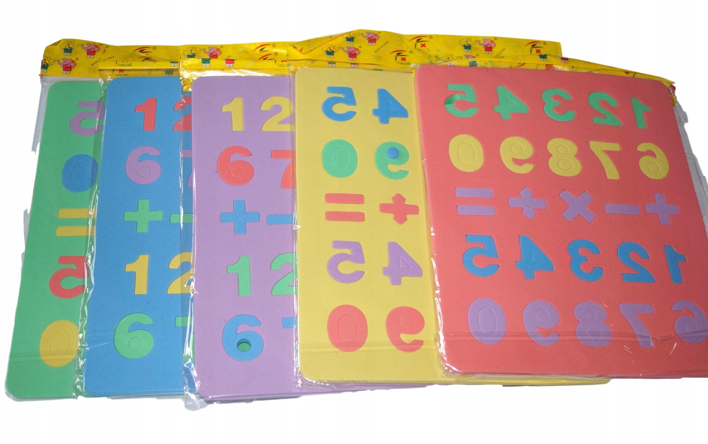 puzzle piankowe LITERKI / CYFERKI — 3