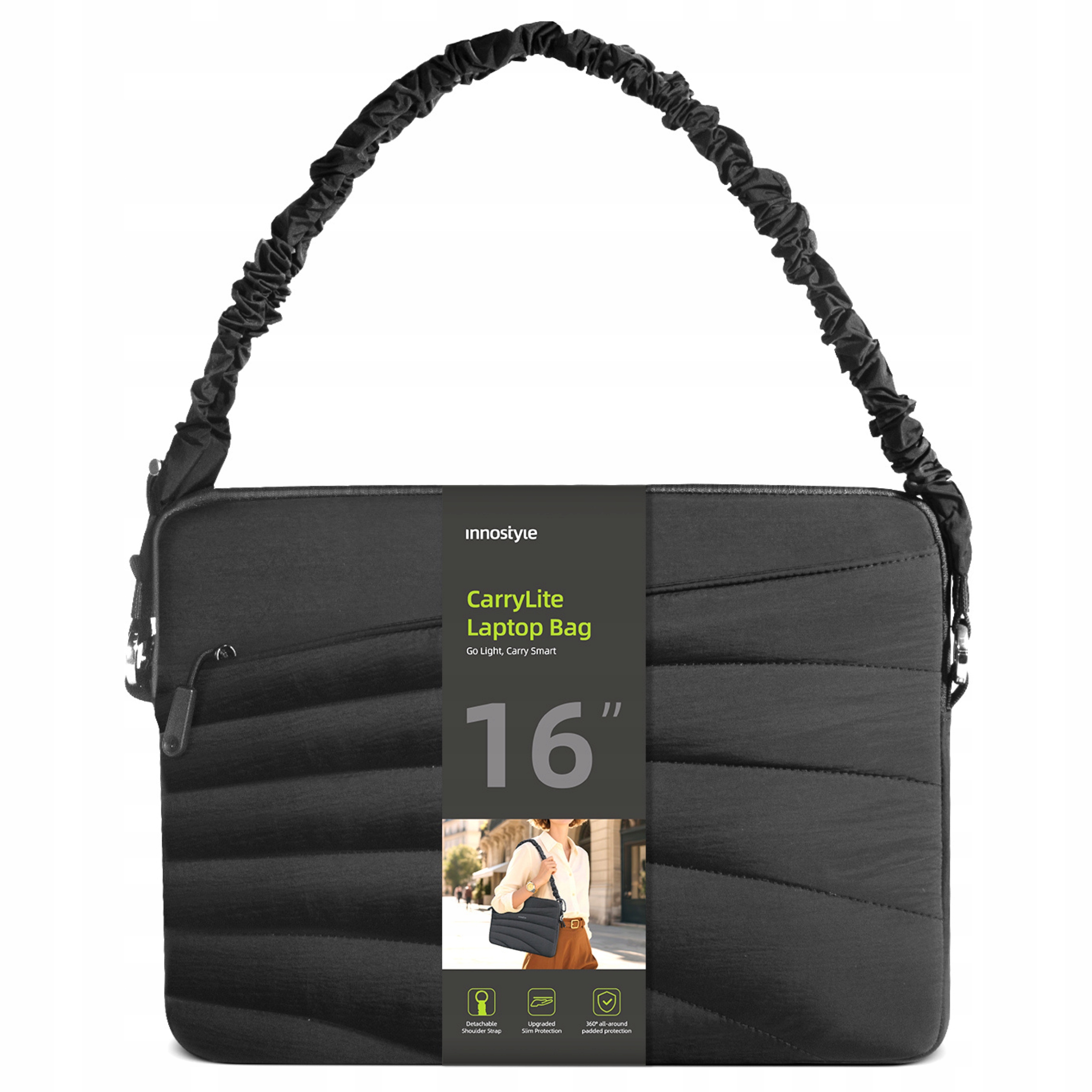 Innostyle Torba Na Laptopa 15 6 16 Wodoodporna Carrylite Elastic Strap