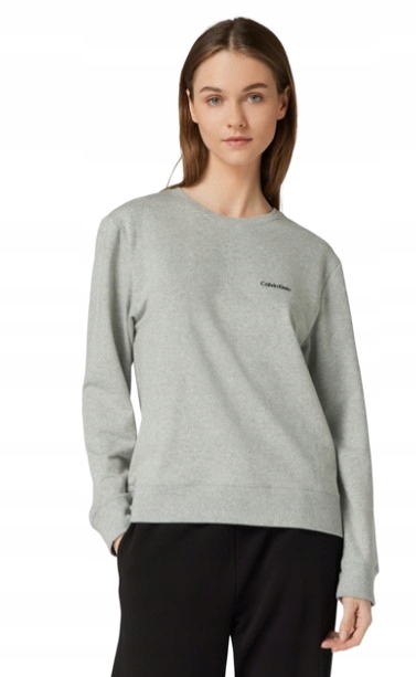 Calvin Klein Šedá Mikina S Dlouhým Rukávem A Logem L X_a