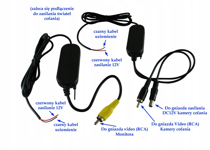 BEZPRZEWODOWY MODUŁ KAMERY COFANIA, PARKOWANIA Model 5111