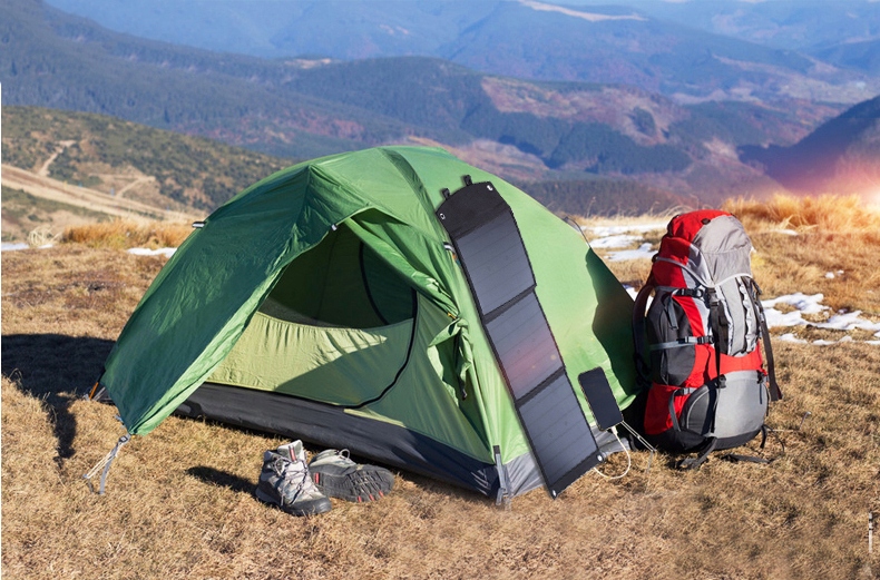 PRZENOŚNY PANEL SOLARNY TRAVEL 80W USB SKŁADANY Waga produktu z opakowaniem jednostkowym 3 kg