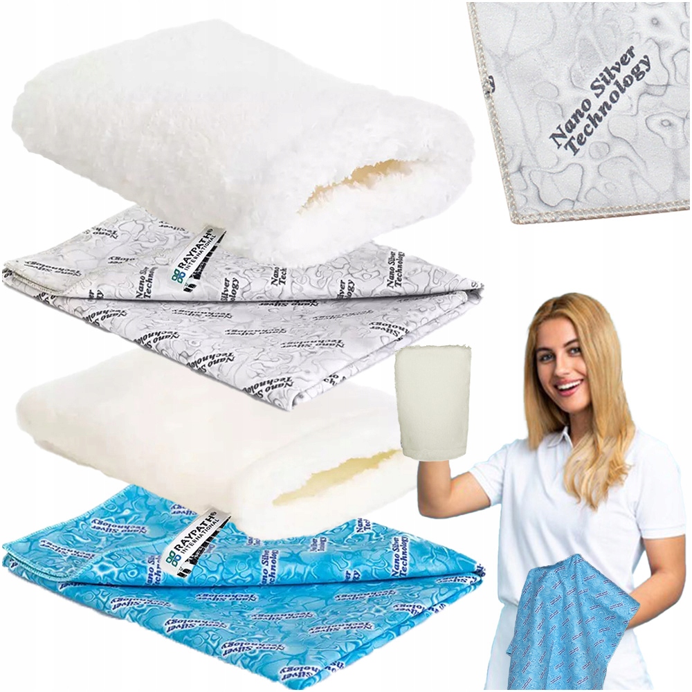 Levně Sada na čištění Rukavice Bílá Bílá Nova Sunbeam 2ks Raypath