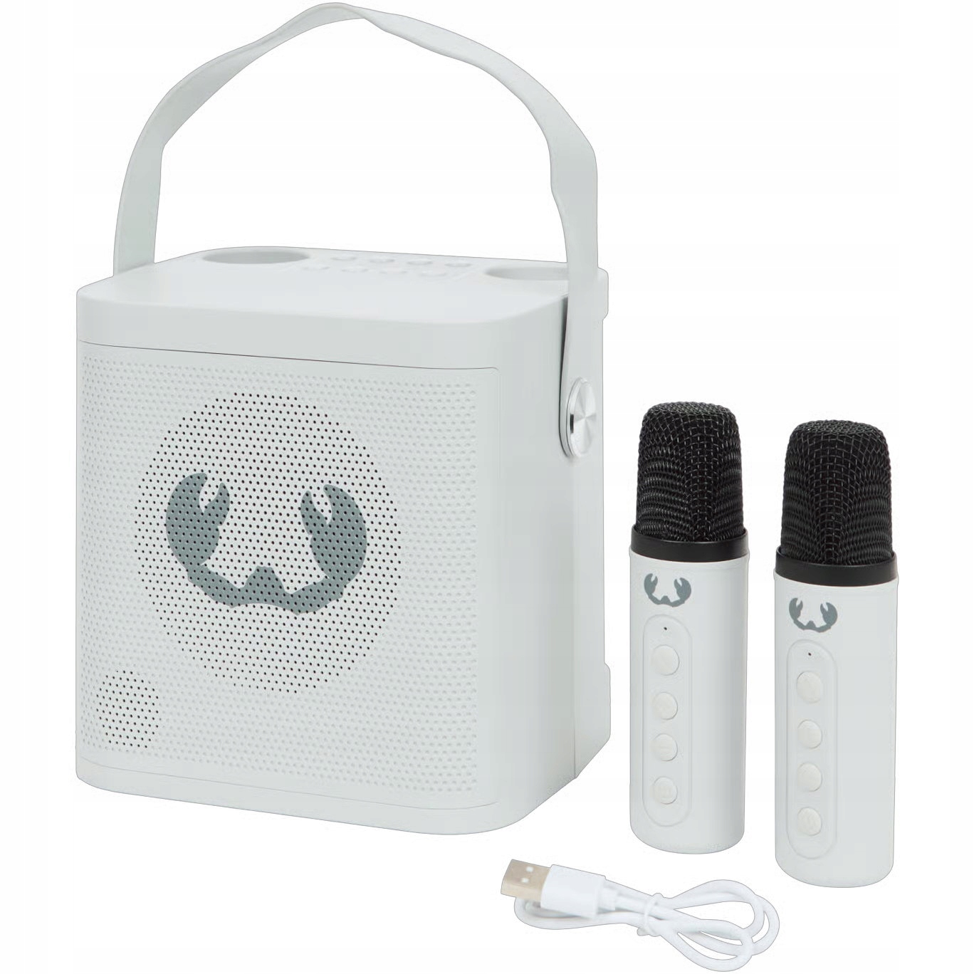 Zestaw przenośny Fresh 'n Rebel Karaoke Set głośnik 2 x mikrofon Ice Grey