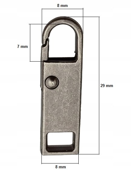 Zawieszka agrafka do naprawy zamka suwaka kurtki torebki czarny nikiel Kod producenta Zawieszka agrafka do suwaka czarny nikiel
