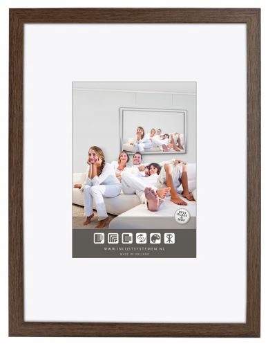 Rámeček dřevěný Gallery ořech 21x29,7 cm sklo Ar