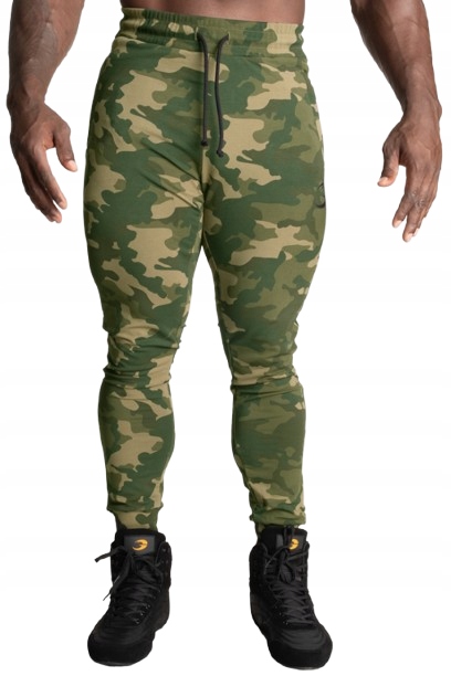 Gasp Spodnie dresowe męskie joggery treningowe moro 220899-683 zielone r3XL