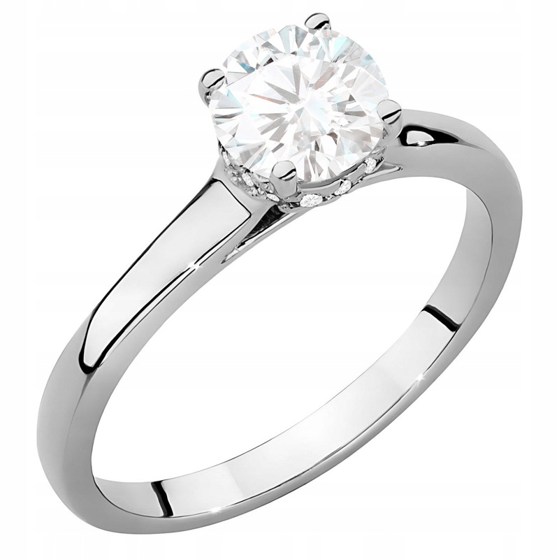 Złoty Pierścionek pr. 585 z Brylantami 0,76ct 14k