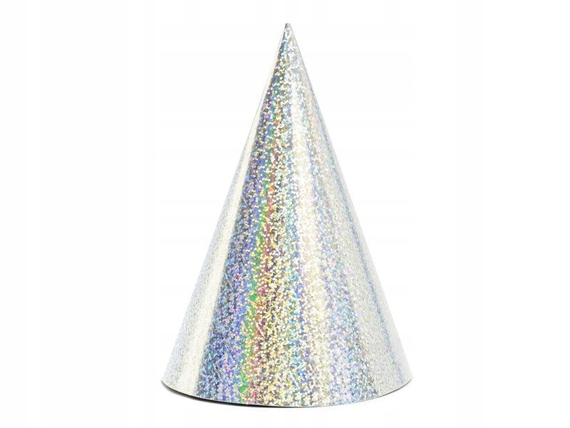 

Czapeczki holograficzne, opalizujące 10 cm , 6szt