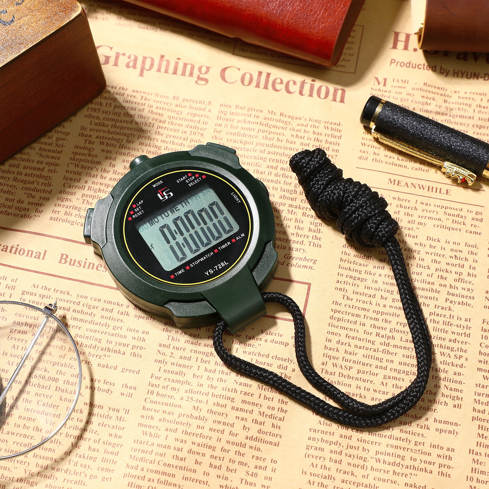 PROFESJONALNY STOPER TRENINGOWY WIELOFUNKCYJNY STOPER PODŚWIETLONY TIMER Marka bez marki