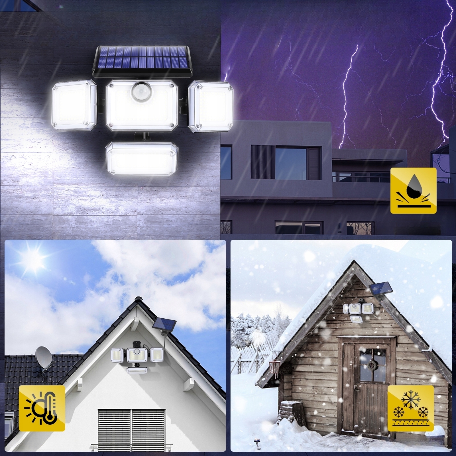 MOCNA LAMPA SOLARNA LED ULICZNA ZEWN CZUJNIK RUCHU ZMIERZCHU + PILOT 4w1 EAN (GTIN) 0000911333389