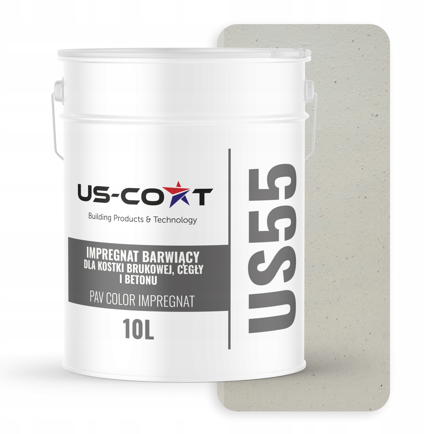 Farbiaci Impregnát Na Dlažobné Kocky Betónových Tehál, Farba Biela, Šedá, 10 L