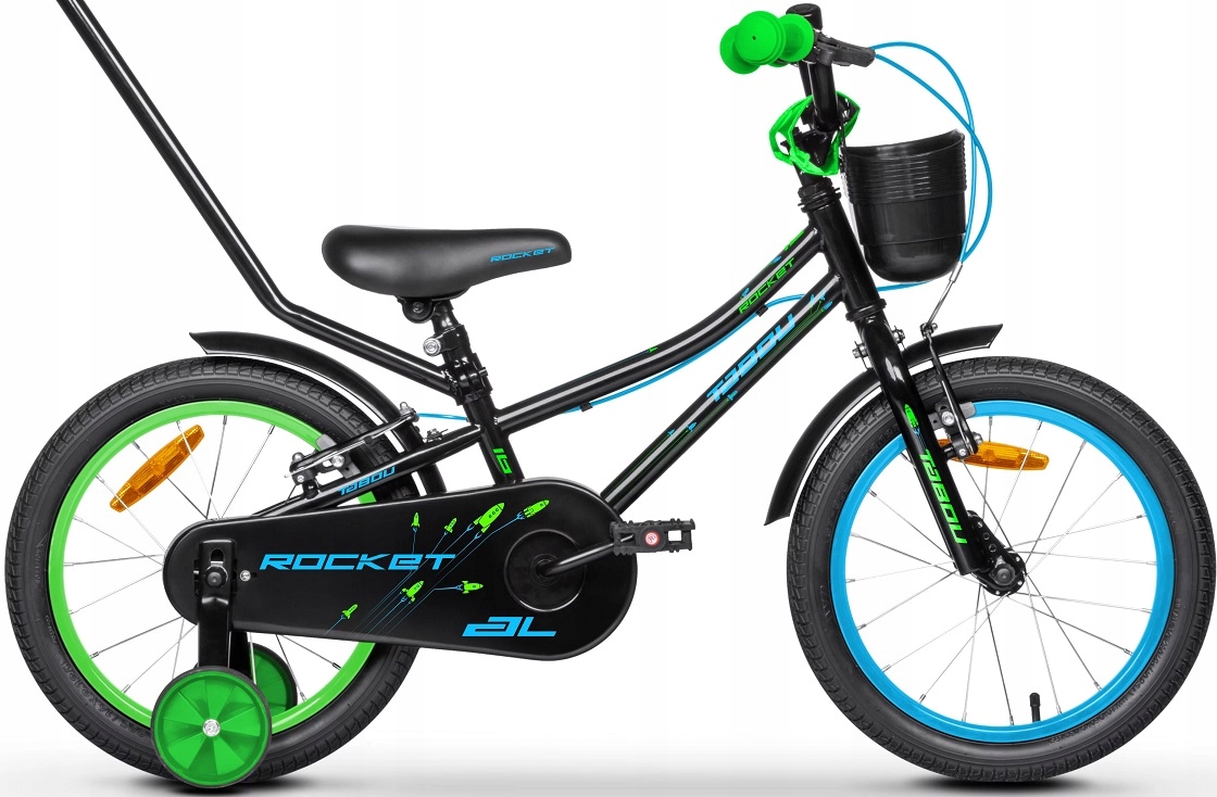 Rower dziecięcy Tabou Rocket 14" Al black blue TAB26-0260