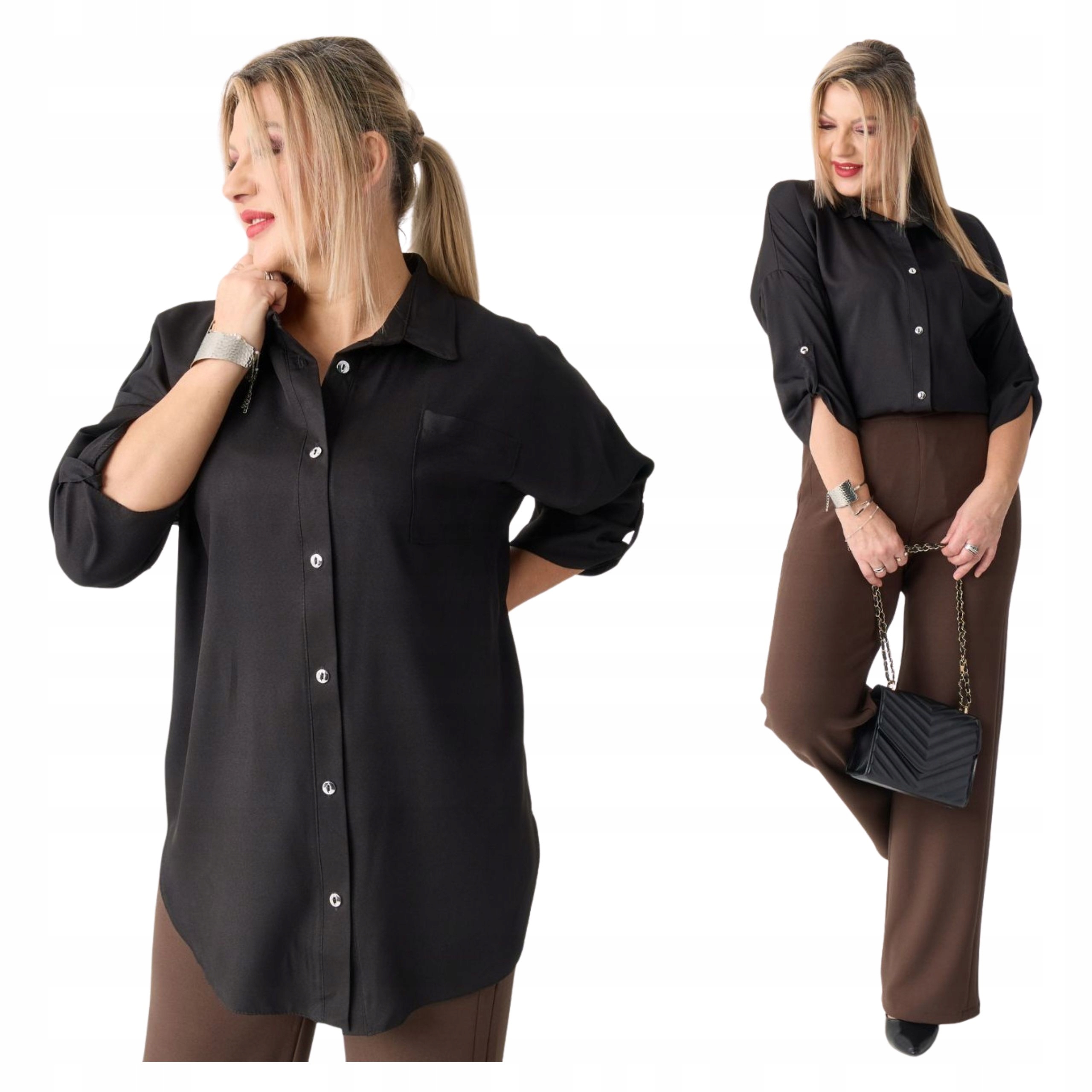 Koszula damska Polski Produkt duże rozmiary luźna oversize długa