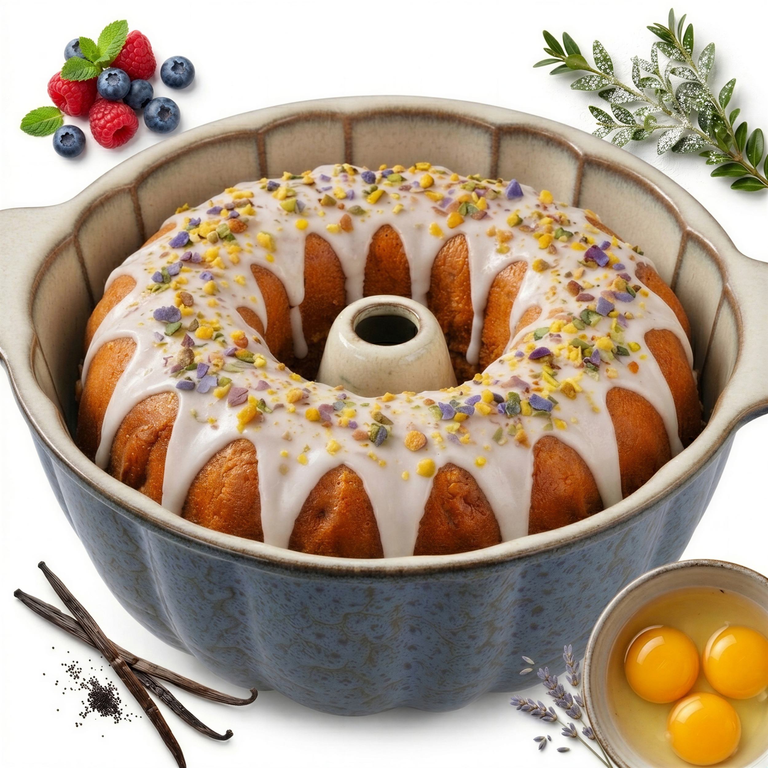 Forma Na Pečení Velikonoční Bábovky Forma S Komínem Keramická Velká 2.5L