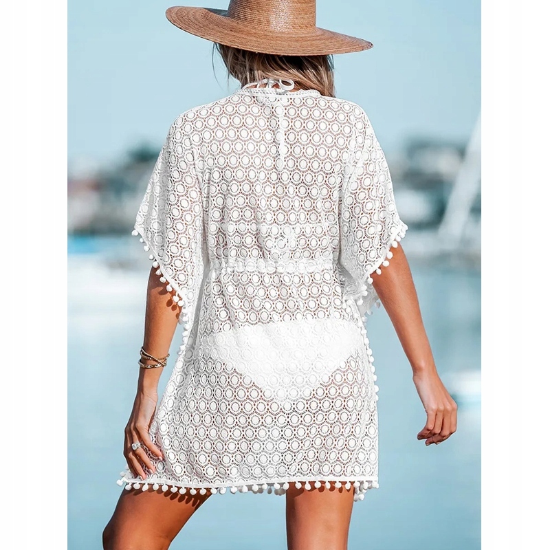 TUNIKA NARZUTKA PLAŻOWA PAREO ZWIEWNE KIMONO STRÓJ Kod producenta nbvje658u76987