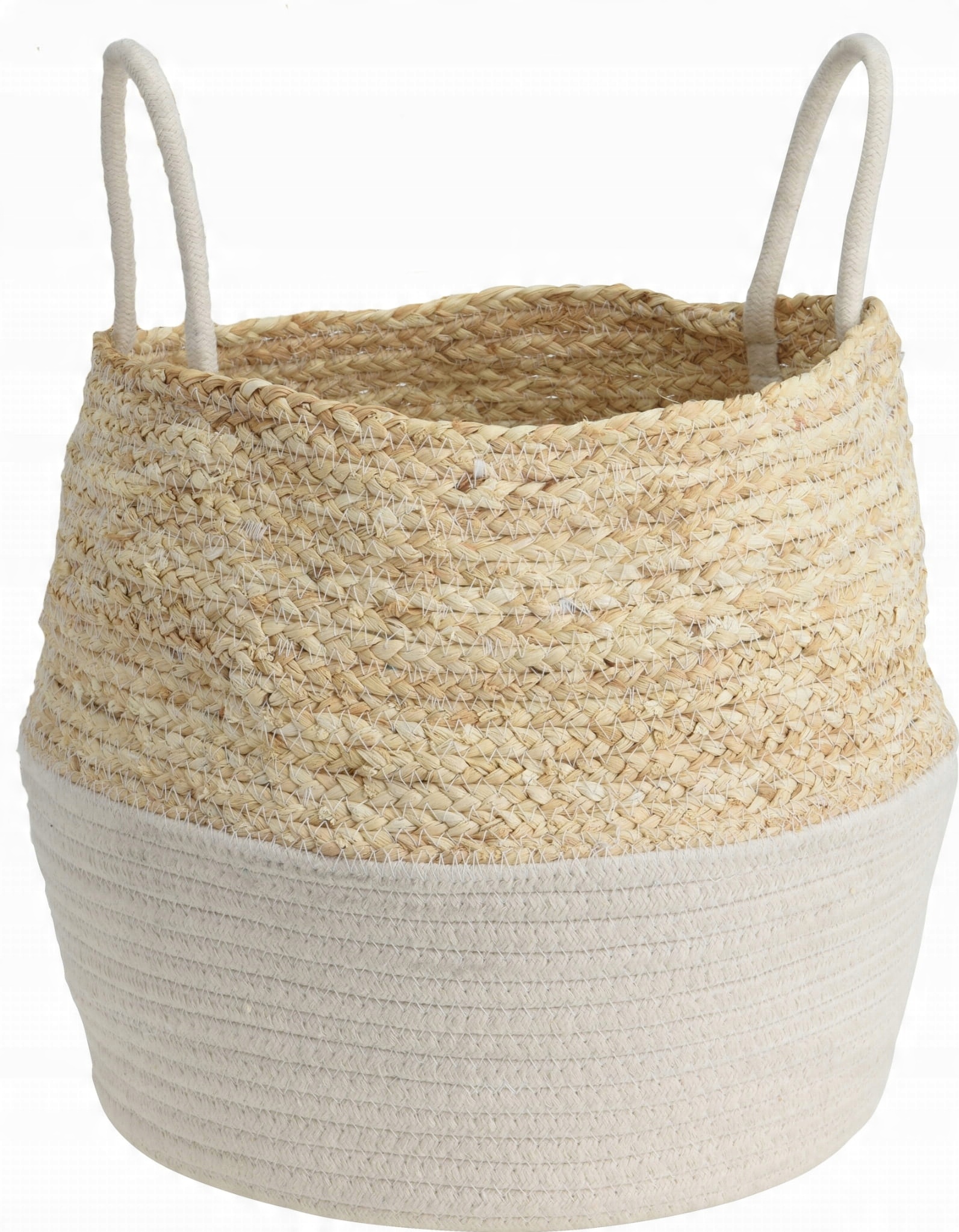 

Kosz z trawy morskiej osłonka Scandi Boho 30 cm