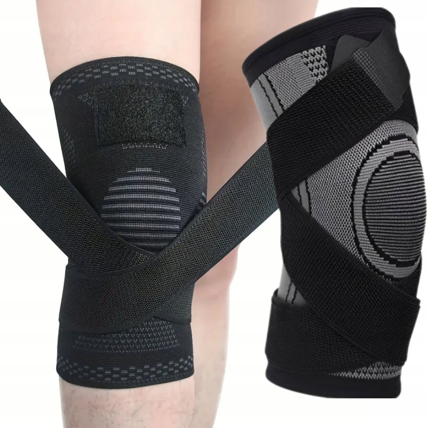 Opaska Elastyczna Ściągacz Stabilizator Orteza Stawu Kolanowego Nogi Kolana
