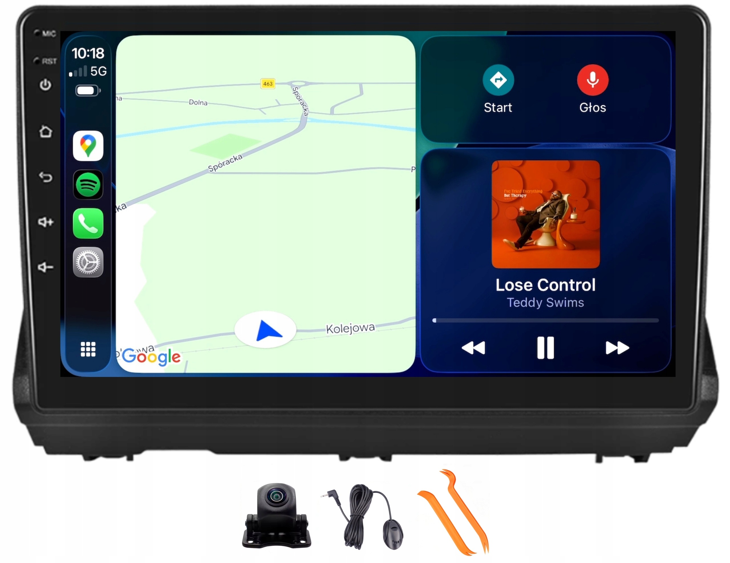 Radio Android Nawigacja VQ230 Qled Carplay Lte Gps Renault Sandero 3 2021-