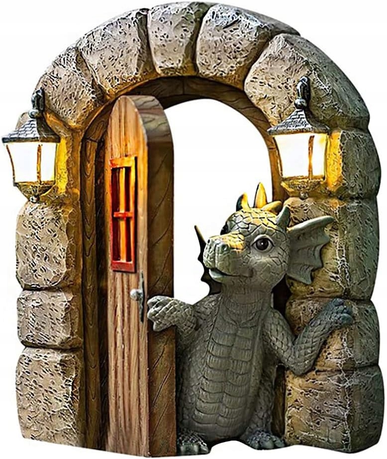 Figurka smoka ogrodowego ozdoba ogrodowa, dekoracja