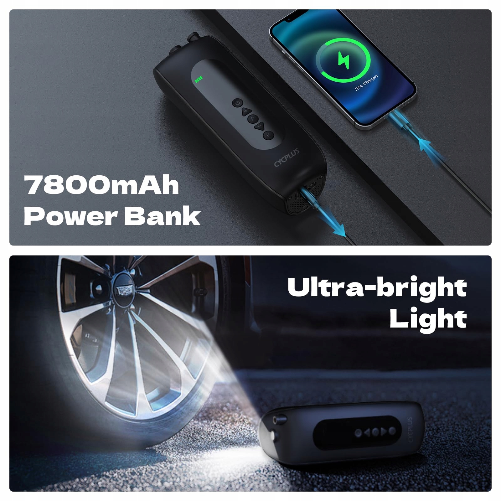 Cycplus Nadmuchiwanie opon, przenośna sprężarka EAN (GTIN) 6976297860617