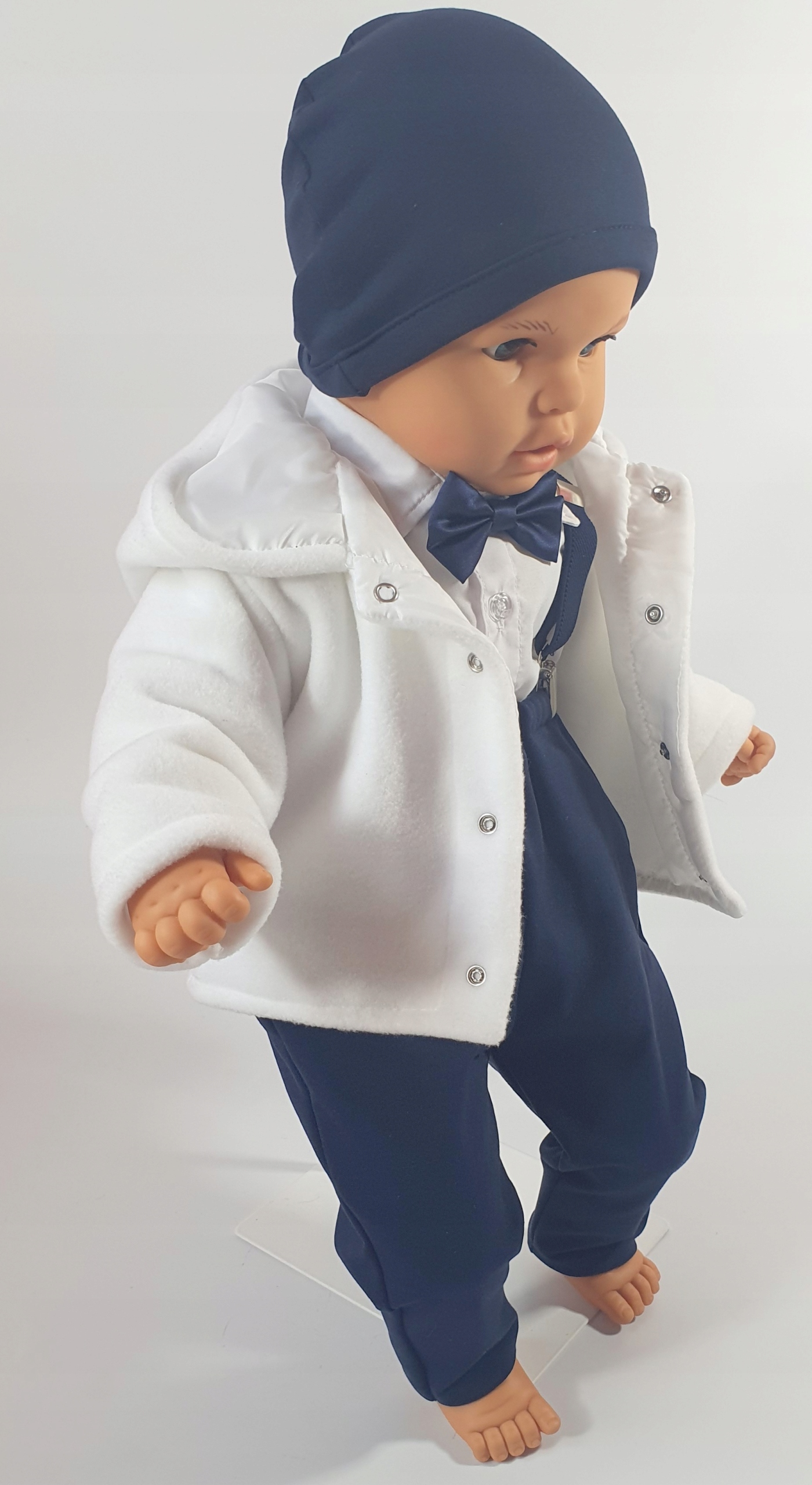 KURTKA dla Chłopca do chrztu 80 BIAŁA Płeć Chłopcy