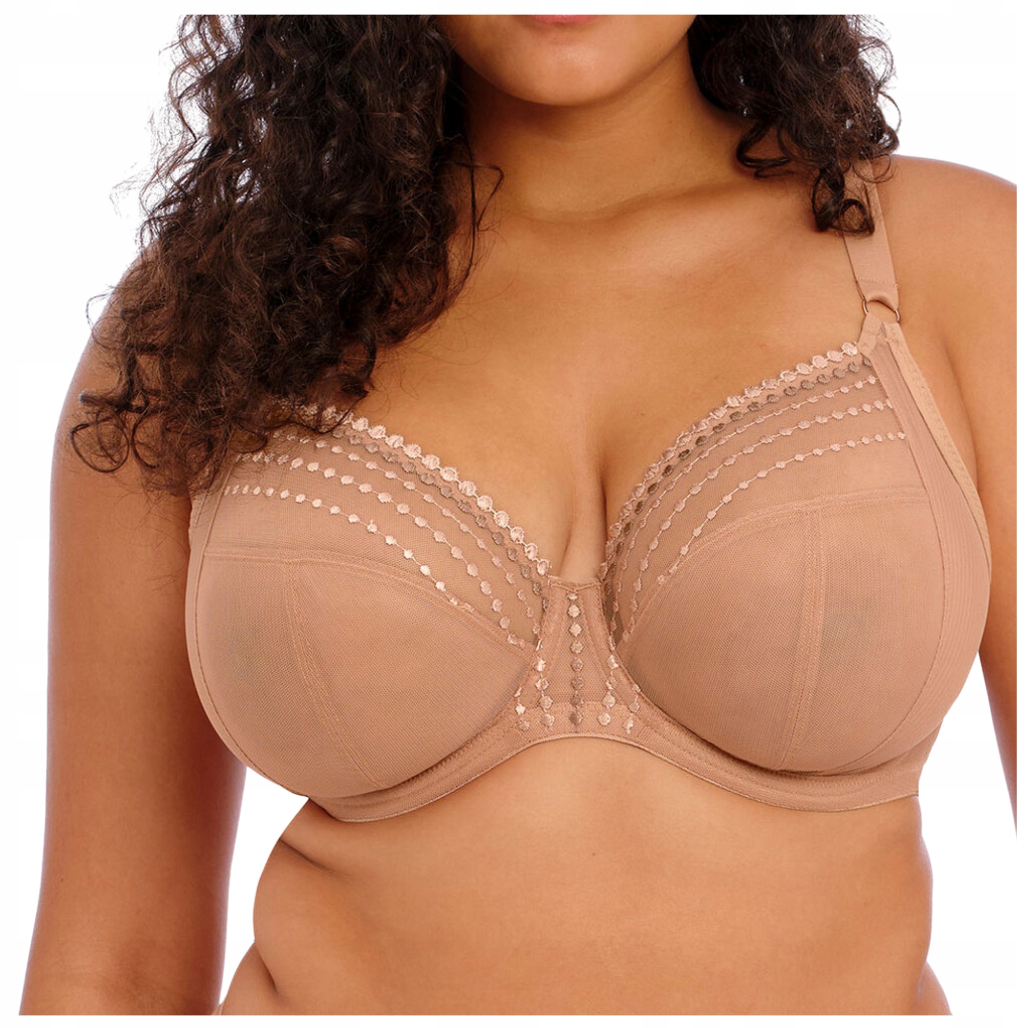 Podprsenka měkká, měkká, hladká, pohodlná, béžová Elomi Matilda 38H/85K