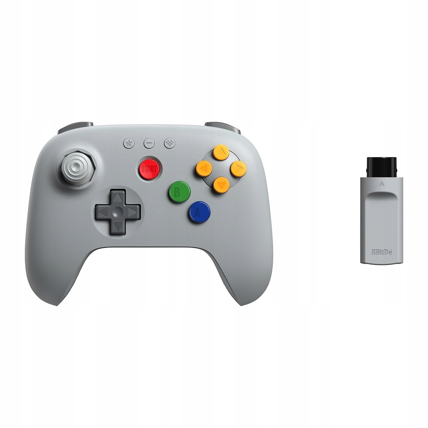 Pad bezprzewodowy 8Bitdo 64 2.4G Grey Analogue 3D Nintendo 64 Pc