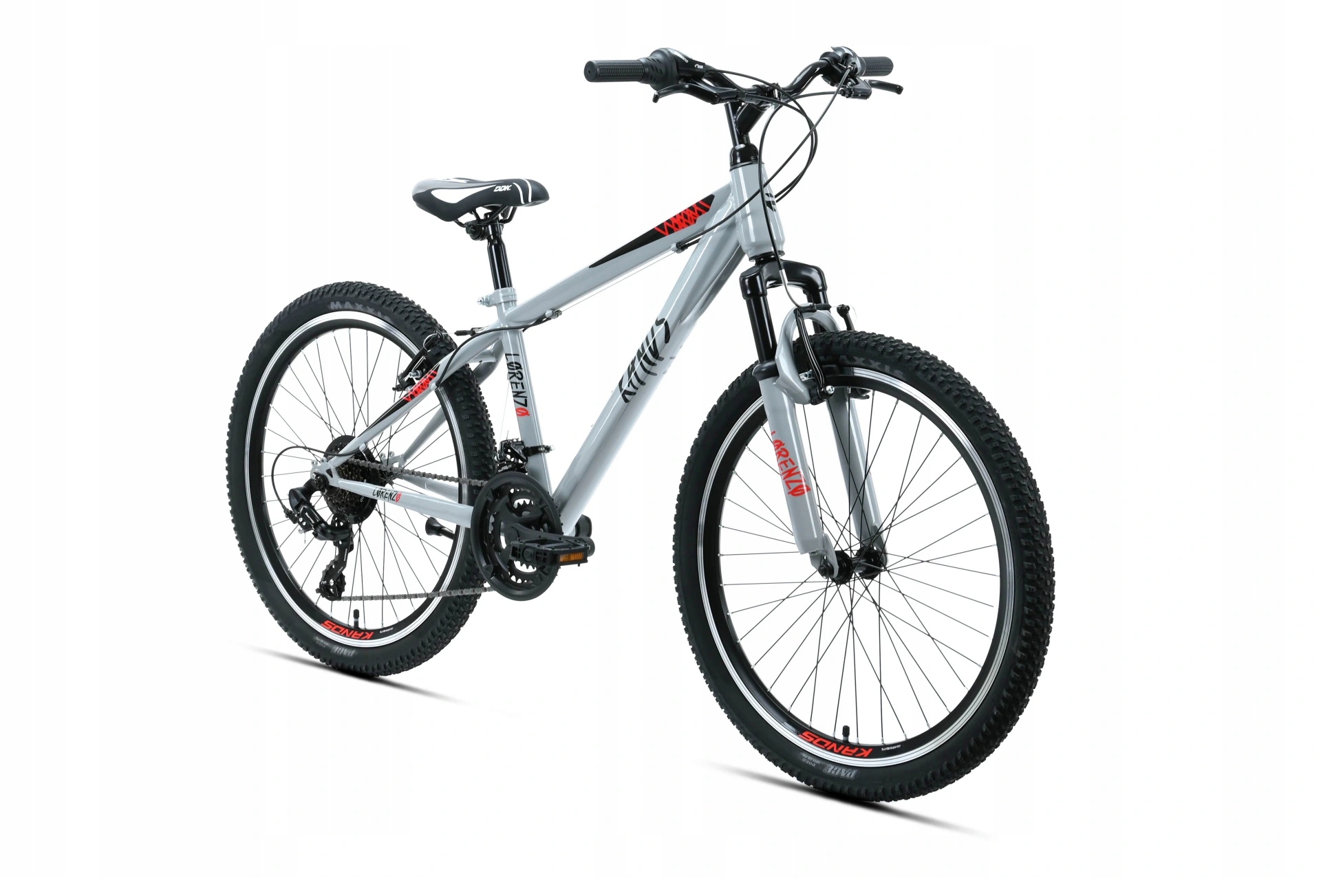 Rower młodzieżowy Mtb koła 24'' Kands Lorenzo szary 2026