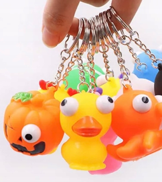 brelok brylok pop it popit antystresowy gra bubble Materiał guma
