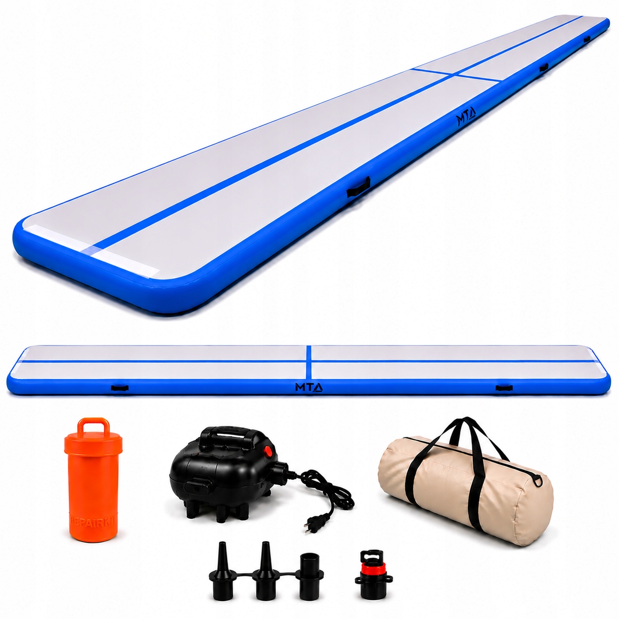 Air Track Akrobatická Stezka Gymnastická podložka 6 m Nafukovací Matrace Pumpička