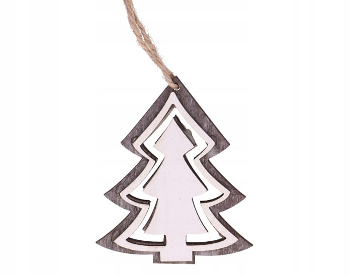 

Choinka Drewniana Zawieszki Bombki Na Choinkę 3D