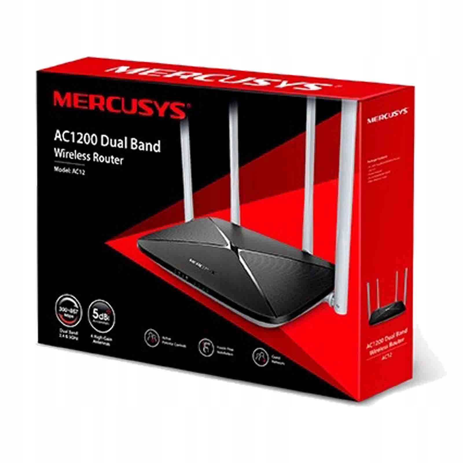 

Router Mercusys AC1200 Fast Ethernet Dual-band