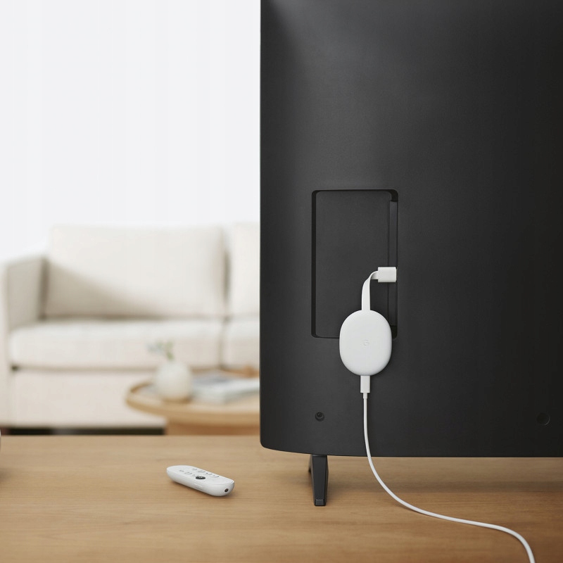 ODTWARZACZ MULTIMEDIALNY GOOGLE CHROMECAST 4.0 NETFLIX 4K SMART TV Pilot Złącze HDMI tak