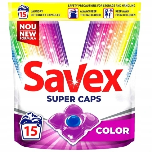

Savex Kapsułki do prania kolorowego, 15 sztuk