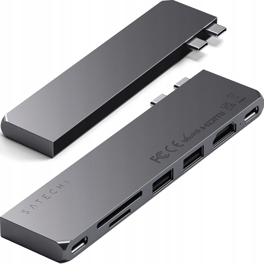 Adaptér Satechi Hub pro MacBook Pro Air 2x Usb-c 2x Usb-a Hdmi Sd microSD