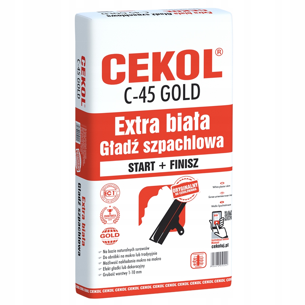 

Cekol C-45 Biała Gładź szpachlowa polimerowa 5 Kg