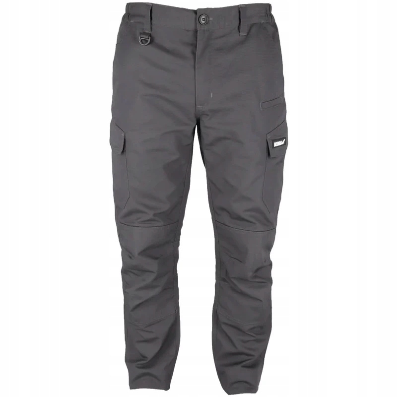 Spodnie robocze Dedra szare L/52 ripstop z kieszeniami na rzep
