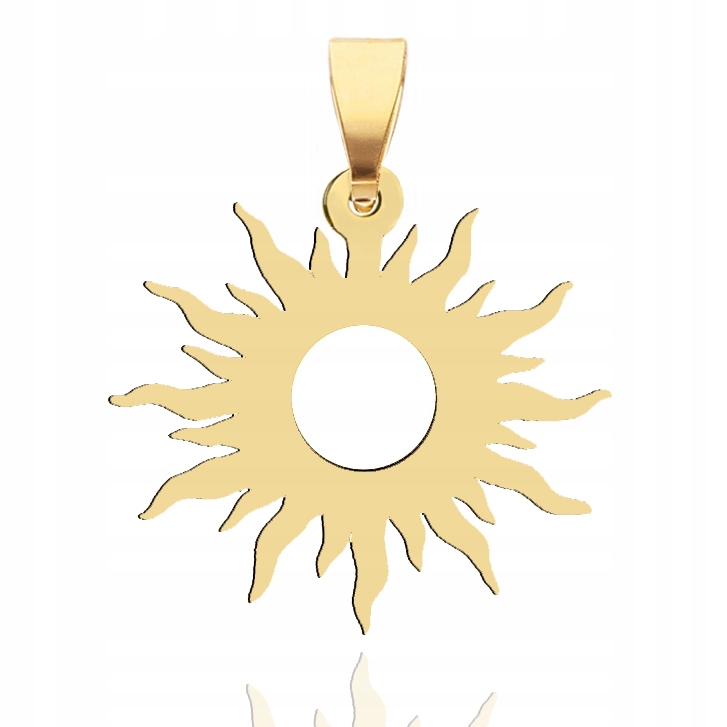 Złota zawieszka na łańcuszek słońce PR. 585 22mm