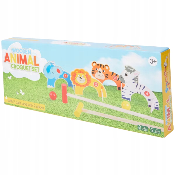 Drewniany zestaw do gry w krykieta