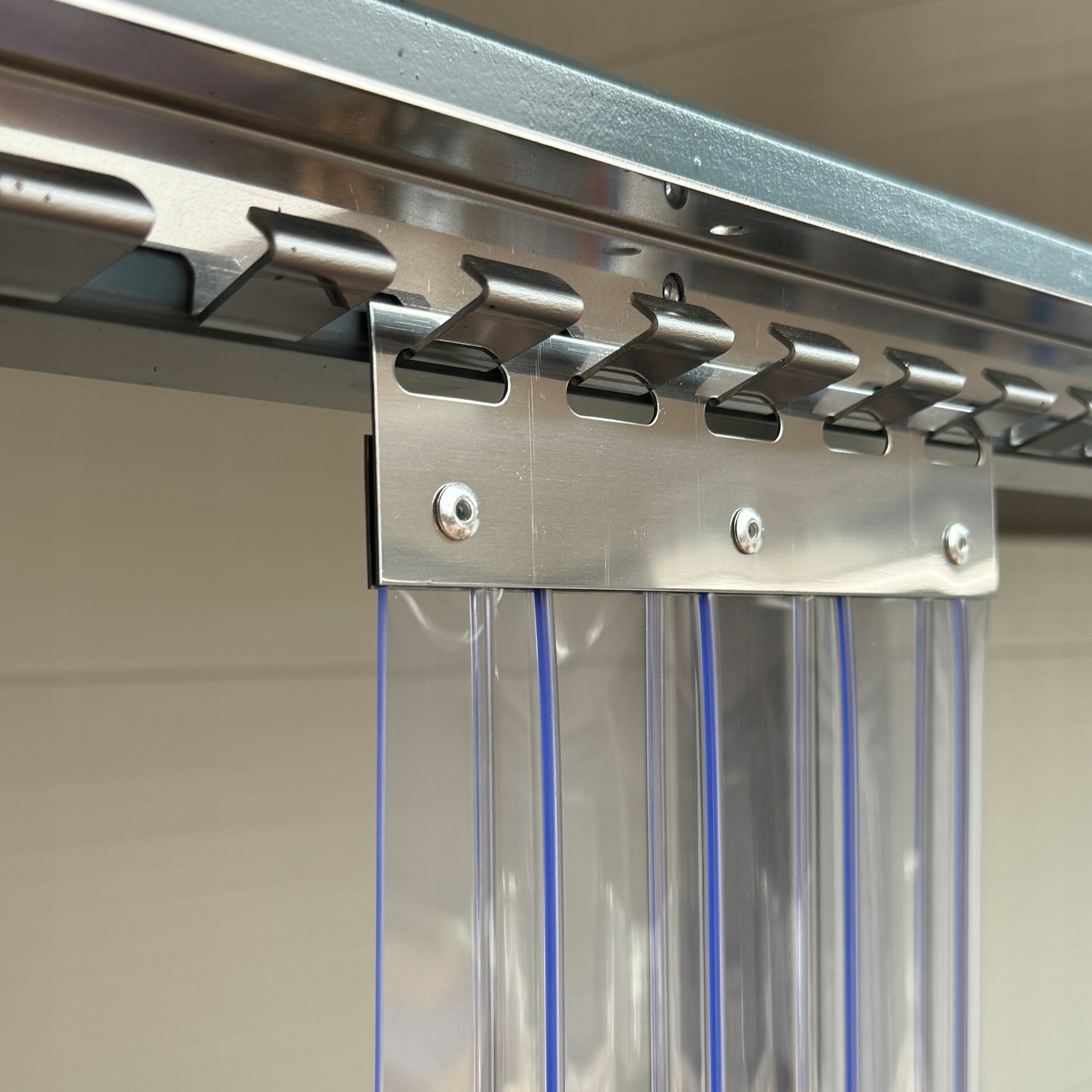 Kurtyna paskowa s: 200cm x h: 280cm, pasy żebrowane PCV 200x2 mm Marka inny