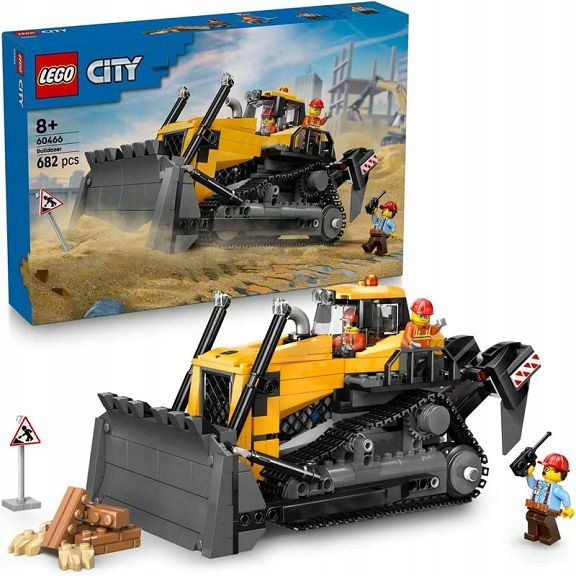 Lego City Žlutý stavební buldozer 60466