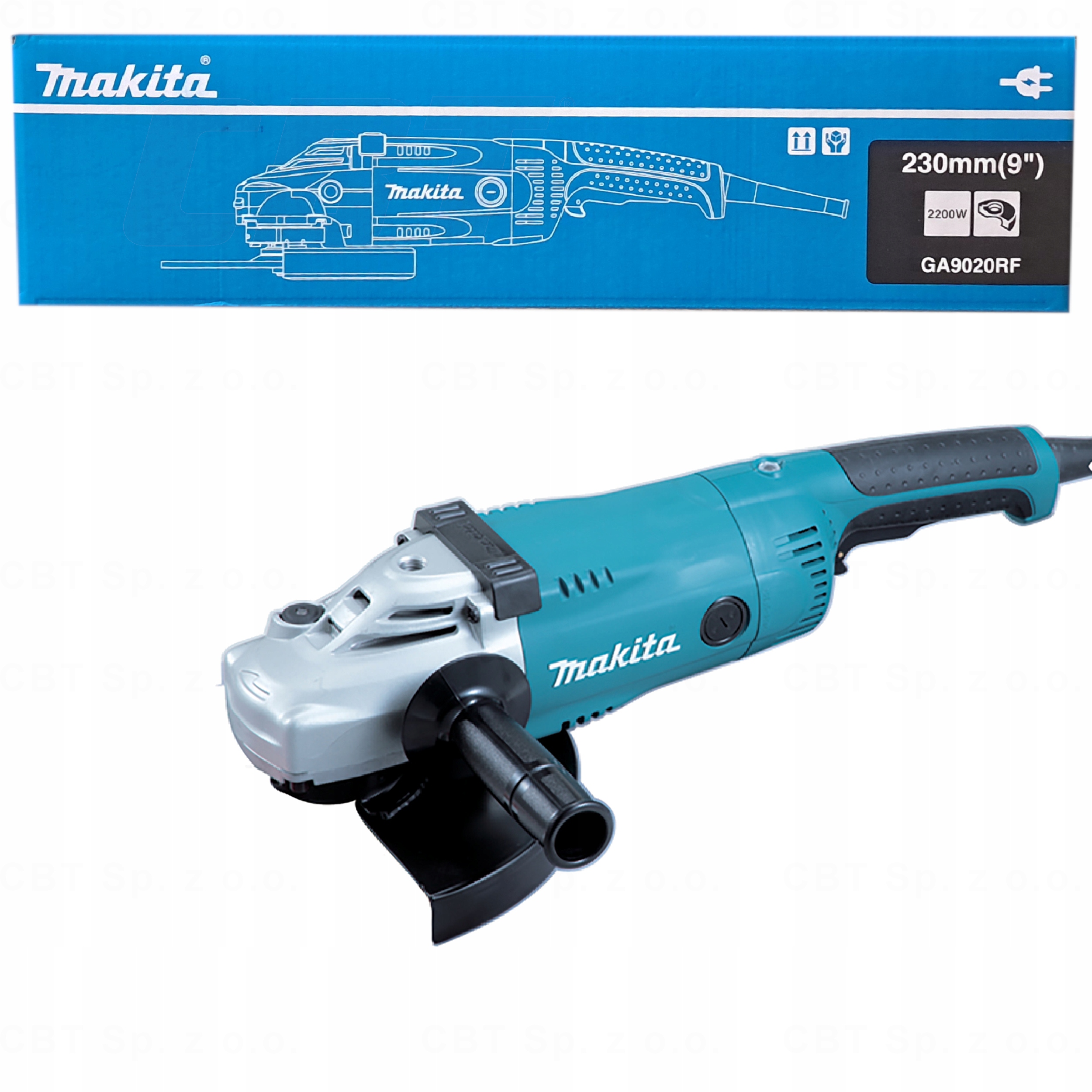 Szlifierka Sieciowa Kątowa Mocna 230 MM 2200 W Makita GA9020RF Wolny Start