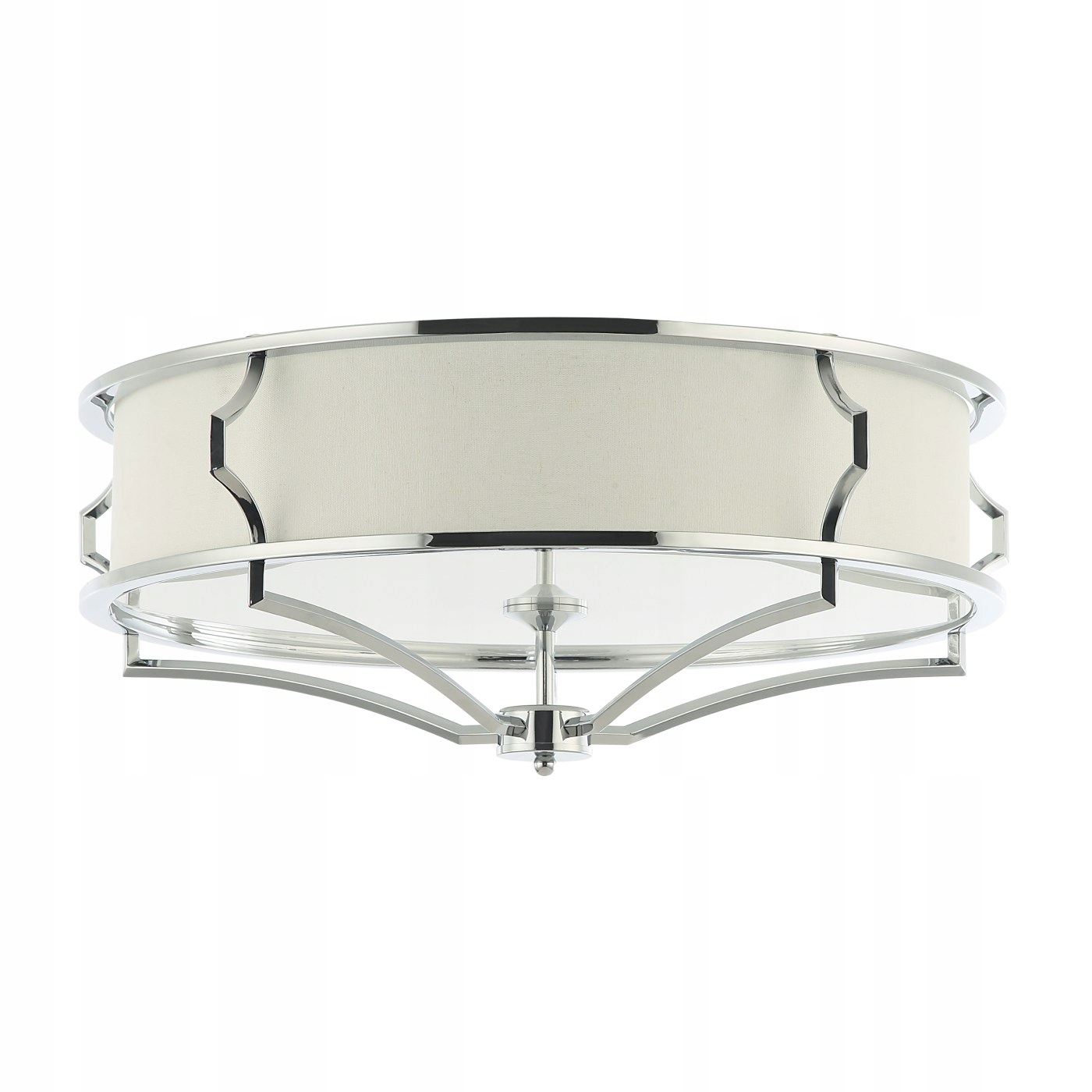 Luxusný stropné svietidlo Stesso Pl Cromo L tortová lampa s kovovým kovaním