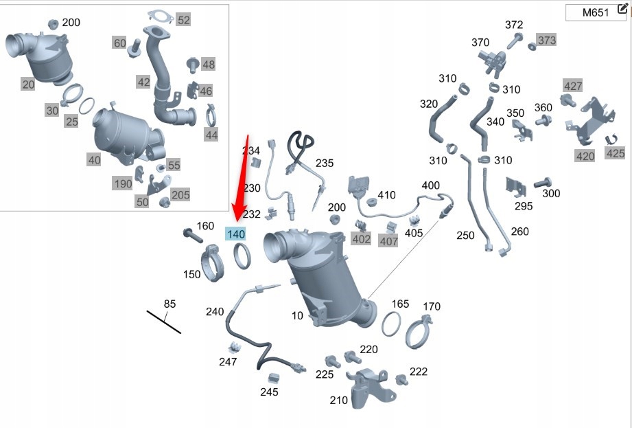 Utěsňovač Trubky Mercedes A0004920981
